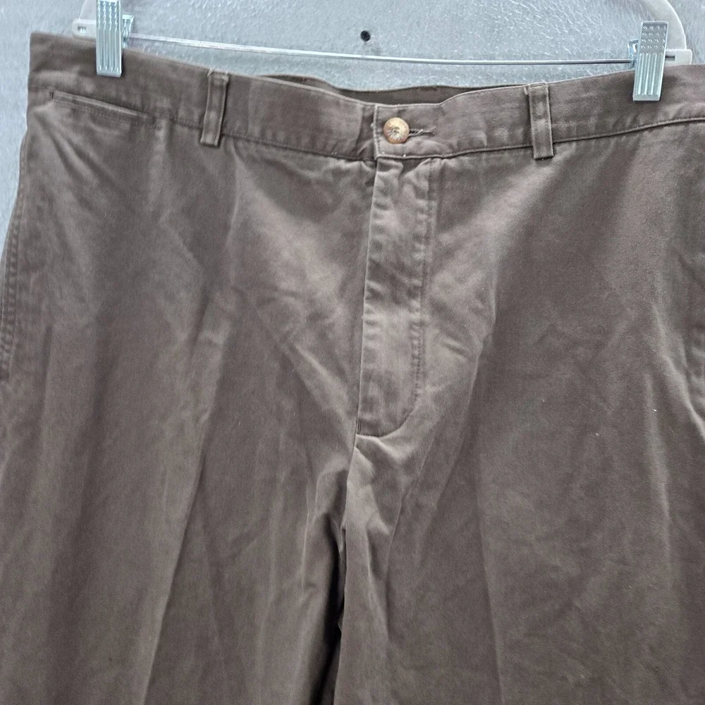 Lacoste Men Pants 38 Brown Chino‎ Straight Pockets High Rise 31 in Inseam